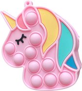 Pop it - Fidget - eenhoorn portemonnee - tasje - roze - pastel kleur- meiden - meisjes - Popits - Bekend van TikTok - eenhoorn - unicorn -