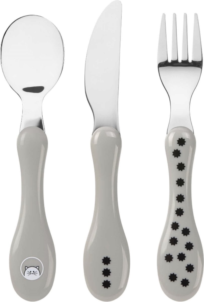 Goedkoopste Lassig Little Chums Cat 3-delige Bestekset 1210073108