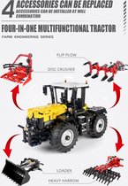 MOULD KING - Fastrac Trekker - Tractor met Werktuigen! MOC Technic Bouwpakket - Creator - 2596 Bouwstenen
