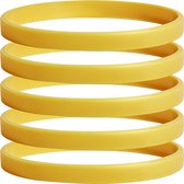 Smalle Siliconen Armbanden in Goudkleur - voor Kinderen (zakje van 60 stuks)