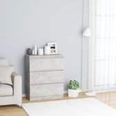 Decoways - Dressoir 60x33,5x76 cm spaanplaat betongrijs