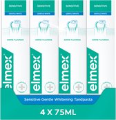 Elmex Sensitive Whitening Tandpasta - 4 x 75ml - Voor Gevoelige Tanden - Voordeelverpakking