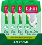 Tahiti 0% Kokos Water Douchegel 4 x 250ml - Voordeelverpakking