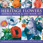 Heritage Flowers Address Book and Day Book Set