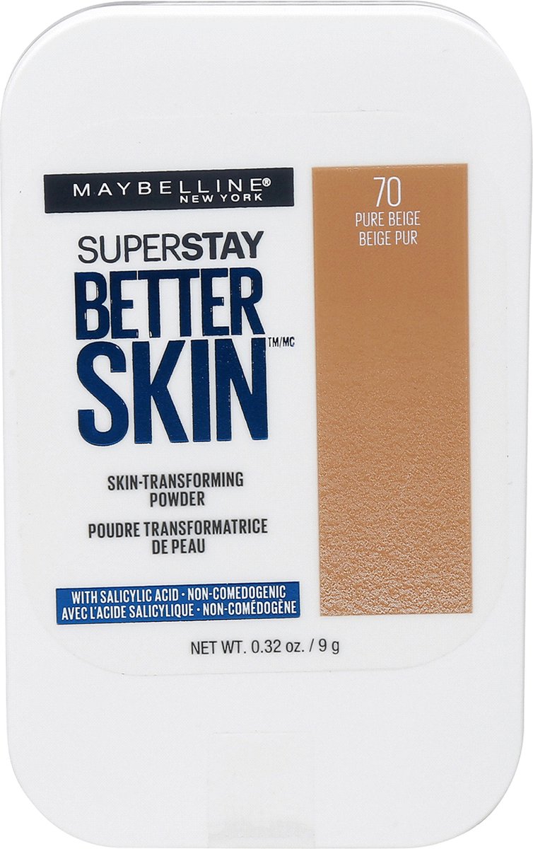 Maybelline Super Stay Better Skin Powder Foundation - 70 Pure Beige - Maybelline