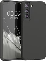 kwmobile telefoonhoesje voor Samsung Galaxy S22 Plus - Hoesje met siliconen coating - Smartphone case in mat zwart