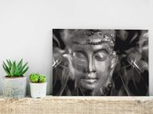 Doe-het-zelf op canvas schilderen - Buddha in Black and White.
