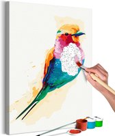 Doe-het-zelf op canvas schilderen - Exotic Bird.