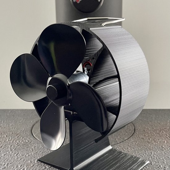 Ronde Haardventilator - Kachelventilator voor houtkachel - Compact