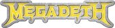 Megadeth - Logo Pin - Zilverkleurig/Geel