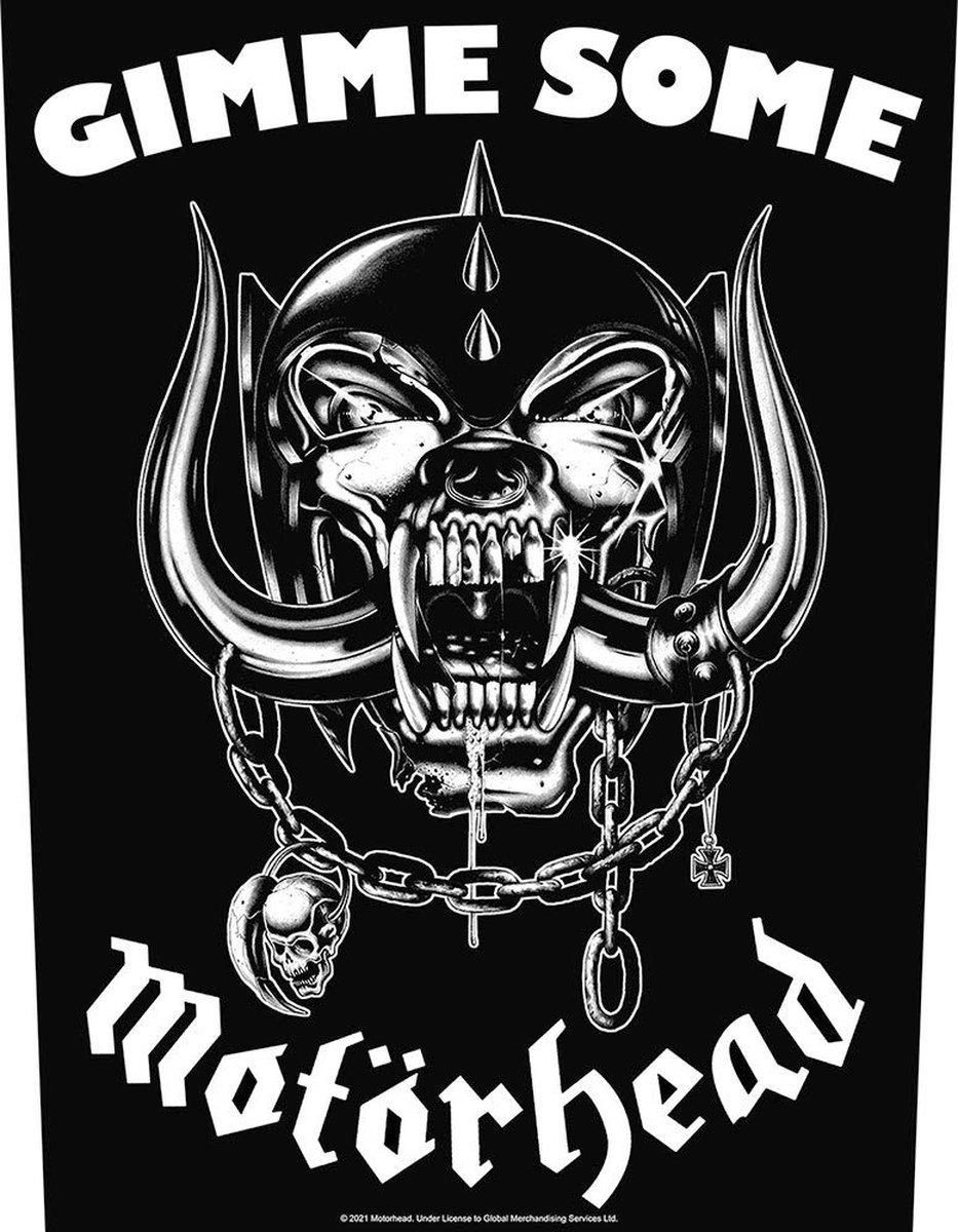 Motorhead - Gimme Some Rugpatch - Zwart