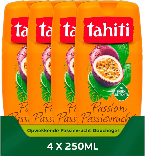 Tahiti Gel Douche Énergisant Fruit de la Passion 4 x 250 ml | bol.com
