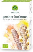 Neuner's Gember kurkuma thee, Puur Natuurlijk - 1 doosje x 20 zakjes, biologische kruidenthee.