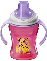 Vital baby - drinkbeker - leren drinken baby - met handvaten  -BPA vrij - 260 ml -roze