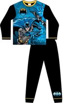 Batman pyjama - maat 140 - Bat-Man pyjamaset - zwart / blauw