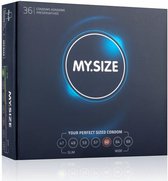 MY.SIZE Pro 60 mm Condooms - 36 stuks - Glijmiddel - Condooms - Vibrator - Penis - Buttplug - Sexy - Tril ei - Erotische - Man - Vrouw - Heren - Dames