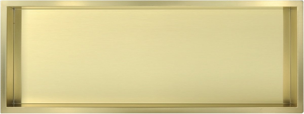 Mat goud RVS Inbouwnis 30x90x7cm - Inbouwnis badkamer en Douche