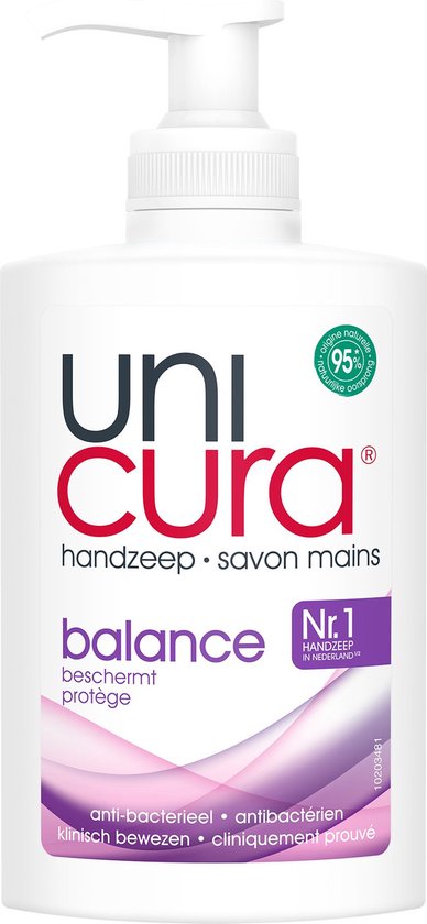 Unicura Balans Antibacteriële Vloeibare Handzeep - 6 x 250 ml - Voordeelverpakking - Unicura