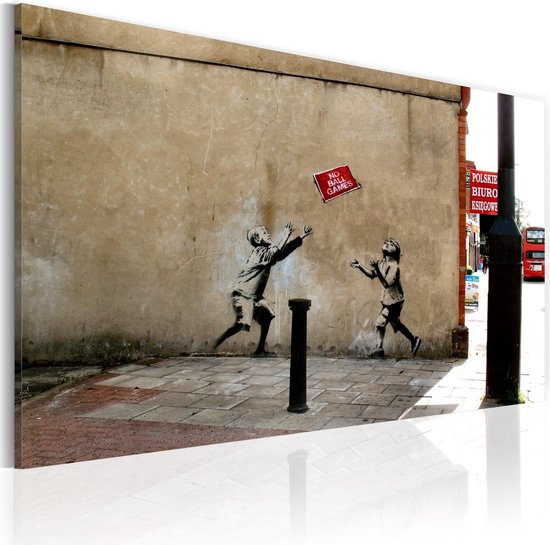 Schilderij - No ball games (Banksy).