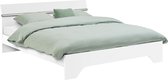 Beddenreus bed Wald - Tweepersoons - 140 x 200 cm - Wit - Inclusief matras