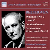 Berlin Philharmonic Orchestra,Vienna Philharmonic Orchestra, Wilhelm Furtwänger - Beethoven: Symphony No.3/Coriolan Overture/Cavatina (CD)