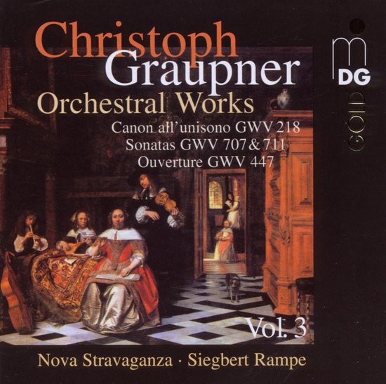 Nova Stravaganza, Siegbert Rampe - Graupner: Orchestral Works - Canon All'Unisono GWV 218 | Sonatas GWV 707 & 711 | Ouverture GWV 447 (CD)