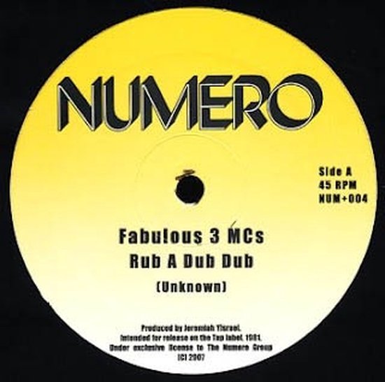 Fabulous 3 MCS Rub A Dub Dub (12" Vinyl Single), Fabulous 3 Mc'S