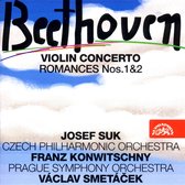Josef Suk, Czech Philharmonic Orchestra, Franz Konwitschny - Beethoven: Concerto/Romances Nos.1 & 2 (CD)