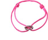 Go Dutch Label Armband Touw 3 rondjes Pink B1849-9