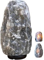 Himalaya zoutlamp - Zwart - XL editie - 6 tot 10kg - Zoutlamp - Grijs - Himalaya zout