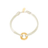 Bracelet color cord - Yehwang - Armband - One size - Goud/Ecru