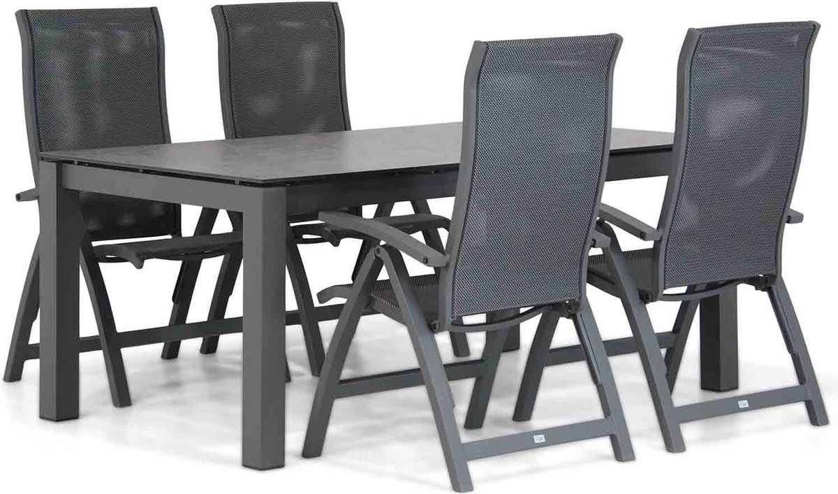 Presto Tarenta/Yukon 180 cm dining tuinset 5-delig