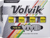 Volvik New Vivid Balles de golf - Jaune - 12 pièces