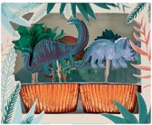 Meri Meri Dinosaur Kingdom 24-Delige Cupcake Set