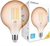 Modee Lighting - LED Filament lamp E27 - G125 - 4W vervangt 33W - 1800K zeer warm wit licht - XL Globe