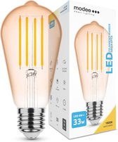 Modee Lighting - LED Filament lamp - E27 ST58 4W - 1800K zeer warm wit licht