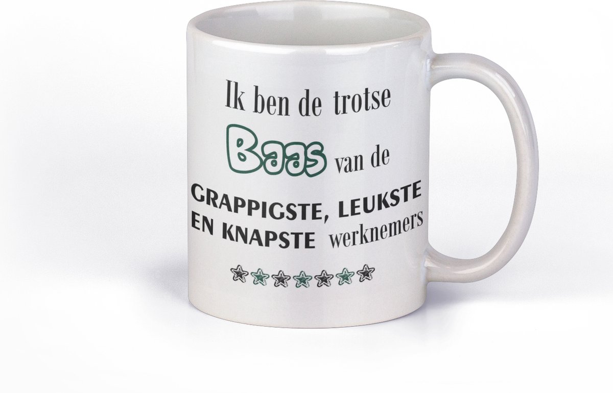 Mug c'est qui le patron - Tasse Humour Cadeau Rigolo