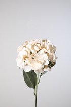 Kunstbloem - Hydrangea - Hortensia - topkwaliteit decoratie - 2 stuks - zijden bloem - wit - 61 cm hoog