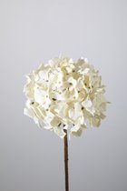 Kunstbloem - Hydrangea - Hortensia - topkwaliteit decoratie - 2 stuks - zijden bloem - Wit - 62 cm hoog