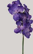 Kunstbloem - Orchidee - topkwaliteit decoratie - 2 stuks - zijden bloem - Paars - 83 cm hoog