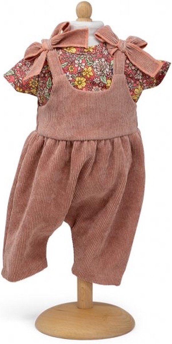 Mamamemo Tuinbroek Roze met Strikken 33 - 37 cm