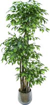 Kamyra® Ficus Kunstplant XL - Nep Planten Ficus Groot - Plant Voor Binnen En Buiten - Decoratie - Duurzaam - 175 × 80 cm