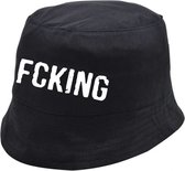 Fcking vissershoed | Bucket Hats | Kleur Zwart | One sizes | Promo | Festival | Evenement | Zomer