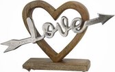 love in houten hart liefde valentijn trouw jubileum decoratie