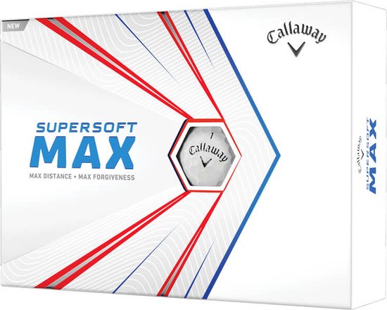 Callaway SuperSoft Max 2021 Golfballen - Wit - 12 Stuks