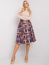 Gekleurde Dames Feest Midirok Maat S/M