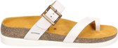 Mephisto AZALEA VENISE - Volwassenen Dames slippers - Kleur: Wit/beige - Maat: 43