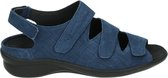 Durea 7350 H - Volwassenen Platte sandalenDames Sandalen - Kleur: Blauw - Maat: 41