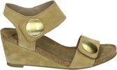 Ca'Shott 8020 BIO - Volwassenen Sandalen met hakDames Sandalen - Kleur: Wit/beige - Maat: 39