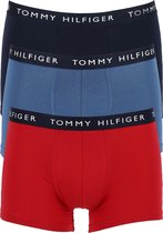 Tommy Hilfiger Recycled Essentials trunks (3-pack) - jeansblauw - petrol en rood -  Maat: S